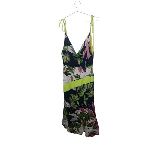 Christian Siriano  Hawaiian Print Tie Strap Dress SZ 10 Retail $1,200 - Picture 4 of 16